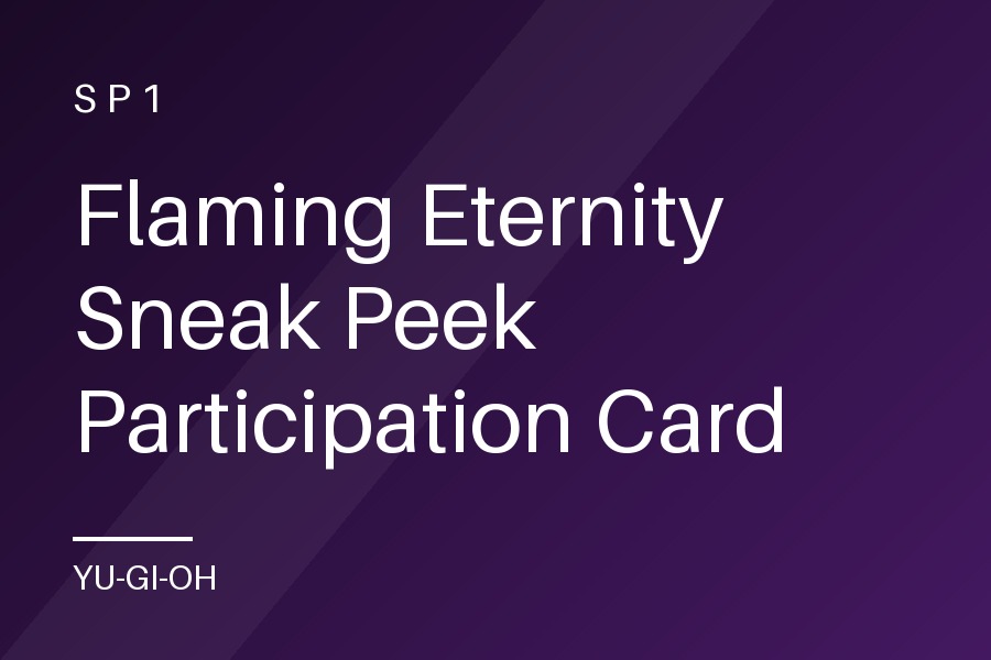 Flaming Eternity Sneak Peek Participation Card