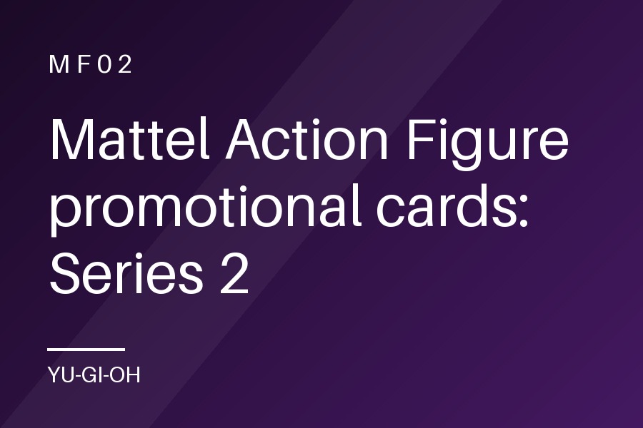 Mattel Action Figure promotional cards: Series 2