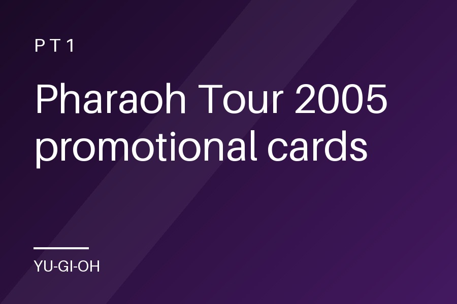 Pharaoh Tour 2005 promotional cards