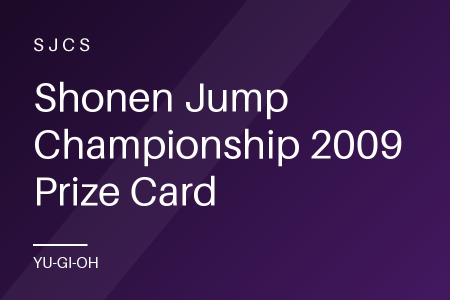 Shonen Jump Championship 2009 Prize Card