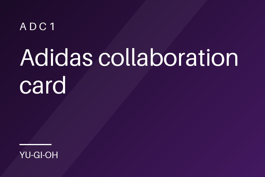 Adidas collaboration card